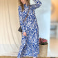 Maddison Maxi - Jungle Swamp: Button-up Collared Tiered Maxi dress