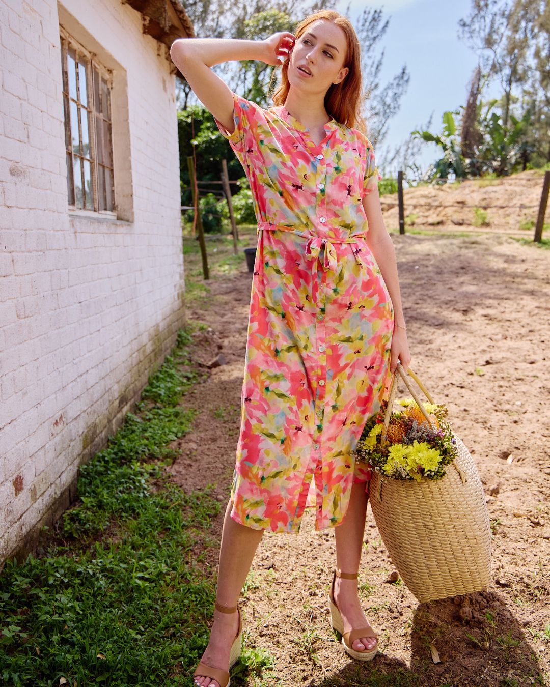 Iris - Joyland: Classic Button Up Maxi Shirt Dress