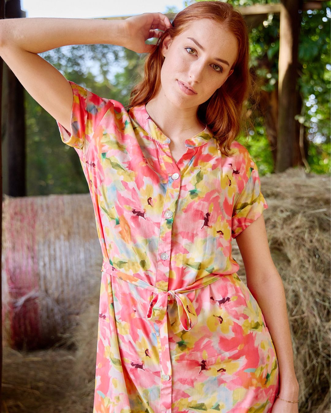 Iris - Joyland: Classic Button Up Maxi Shirt Dress