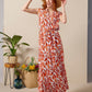 Coco - Foliage: Button-up classic tiered dress with detachable belt