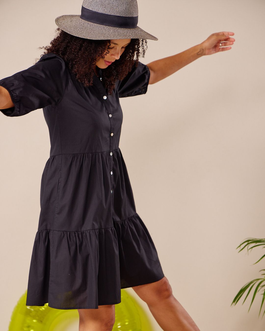 Button up babydoll dress hotsell