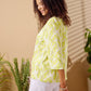 River - Magical Mist: Classic V-neck top with 3/4 sleeves