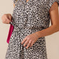 Kyla - Fiesty Leopard: Cap Sleeve Midi dress with detachable belt