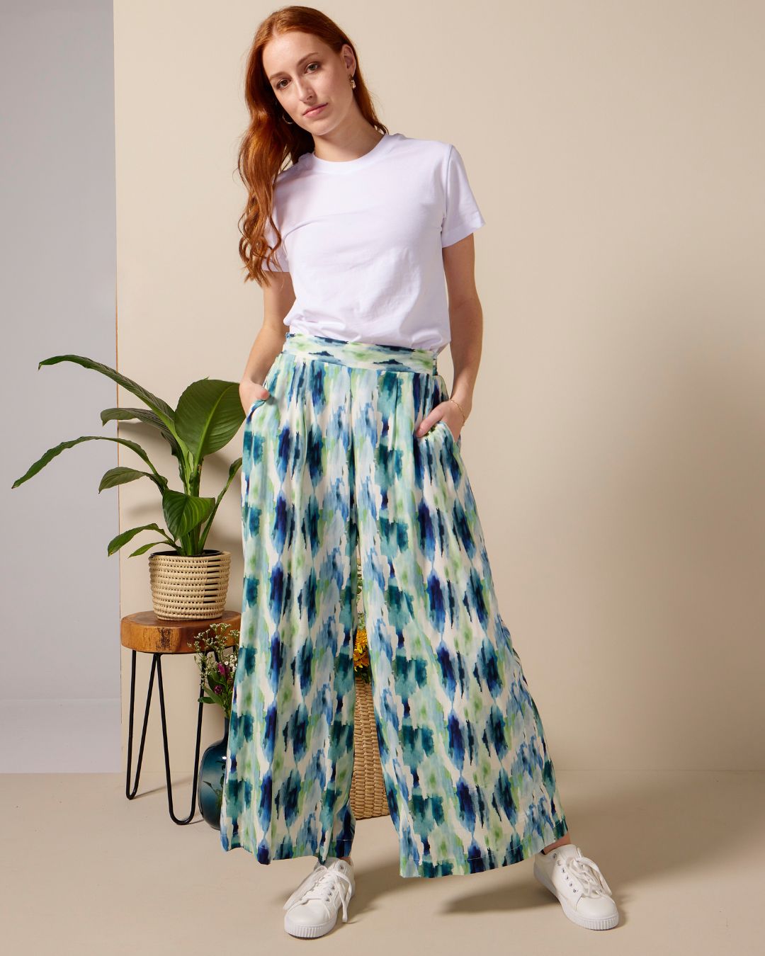 Harper - Hazelwood: Culotte pants with pockets